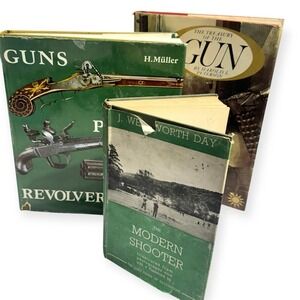 📚 Antique & Vintage Gun Books Lot – Müller, Peterson, Wentworth Day Gun History